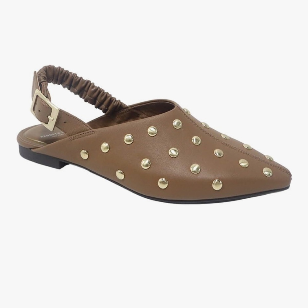 Brand New Kenneth Cole New York Womens Nicola Slingback Studded Flats size 11